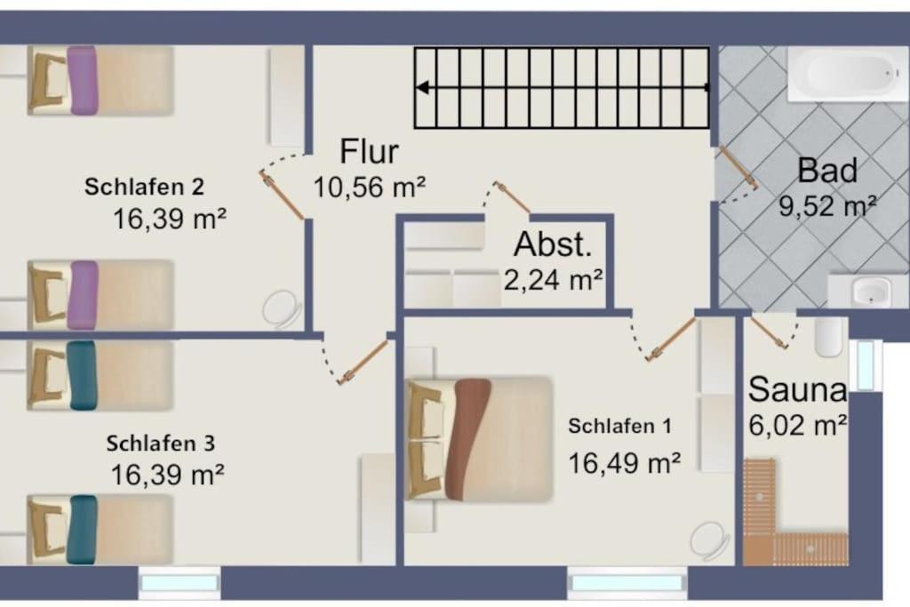 130Qm Haus Mit 3 Schlafzimmern, Sauna, Parkplatz Apartment Lüneburg Exterior foto